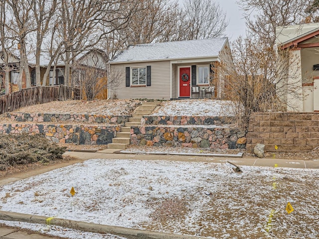 view of front of property