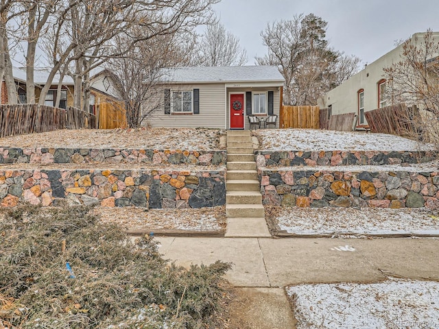 view of front of home