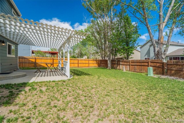 9643 Yukon Way, Colorado Springs, CO 80925 - view of yard with a patio area and a pergola