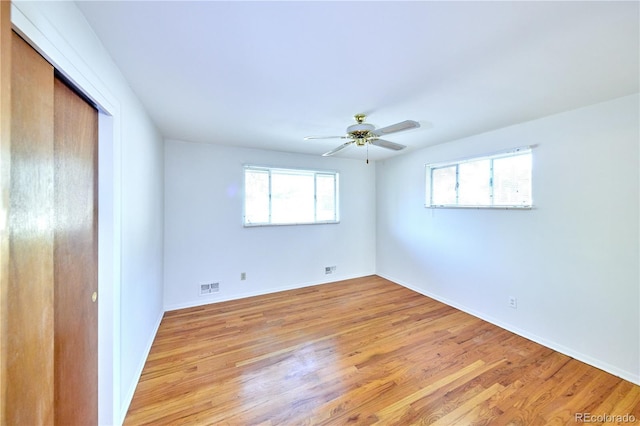 6579 S Lincoln St, Centennial, CO 80121 - unfurnished bedroom featuring light wood-style floors, a closet, and ceiling fan