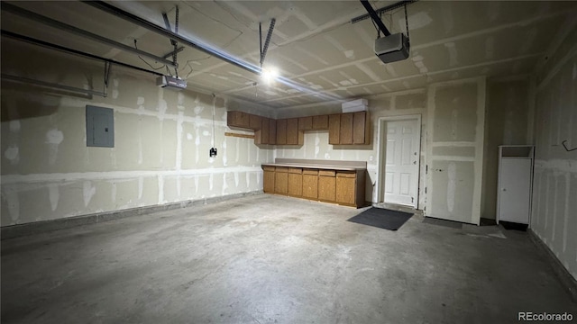 1254 Carlyle Park Cir, Highlands Ranch, CO 80129 - garage with electric panel and a garage door opener
