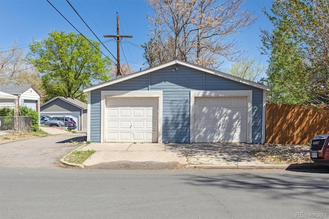 5101 Meade St, Denver, CO 80221 - detached garage with fence