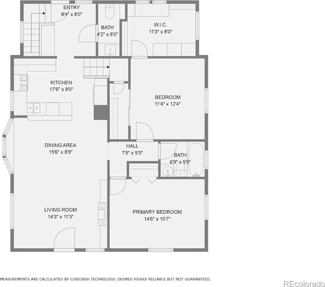 5101 Meade St, Denver, CO 80221 - floor plan