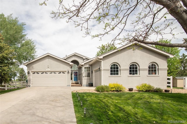 1510 S De Gaulle Cir, Aurora, CO 80018 - single story home with an attached garage, concrete driveway, and stucco siding