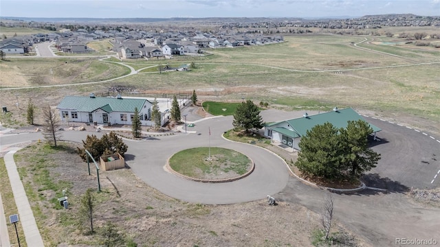aerial perspective of suburban area