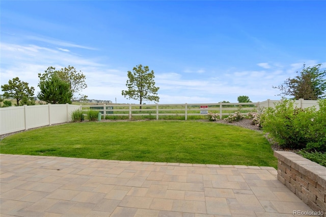 6185 Saddle Bow Ave, Parker, CO 80134 - fenced backyard featuring a patio area