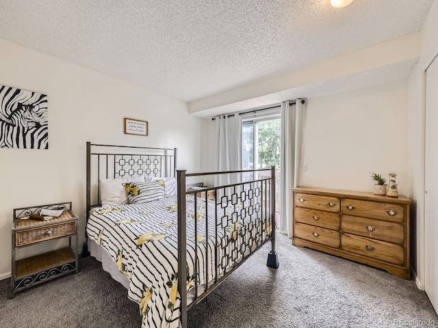 4904 E 125th Ave, Thornton, CO 80241 - carpeted bedroom featuring access to exterior and a textured ceiling