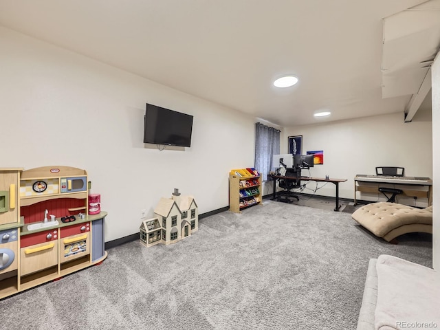 4904 E 125th Ave, Thornton, CO 80241 - playroom featuring carpet flooring and a desk