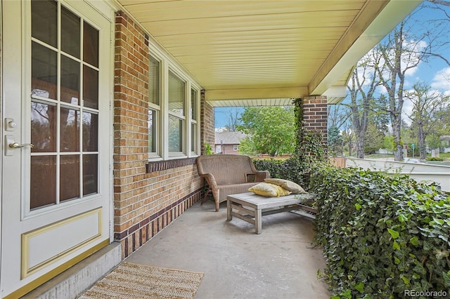 balcony with a porch