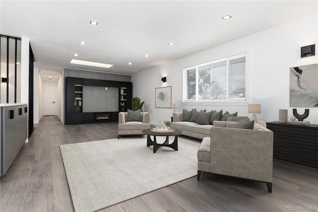 5886 S Logan St, Centennial, CO 80121 - living room with recessed lighting and wood finished floors