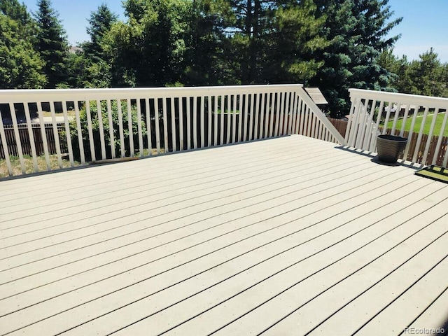 3615 Birnamwood Dr, Colorado Springs, CO 80920 - view of wooden deck