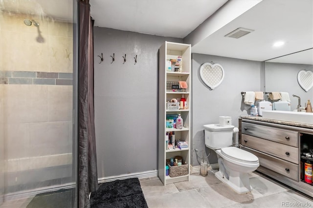 1744 Brookside Dr, Highlands Ranch, CO 80126 - bathroom with curtained shower and vanity
