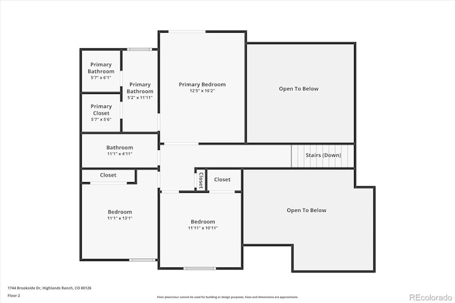 1744 Brookside Dr, Highlands Ranch, CO 80126 - view of property floor plan