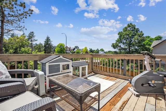 1744 Brookside Dr, Highlands Ranch, CO 80126 - view of wooden deck