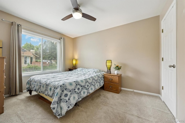 2164 S Troy Way, Aurora, CO 80014 - bedroom featuring carpet floors, baseboards, and ceiling fan