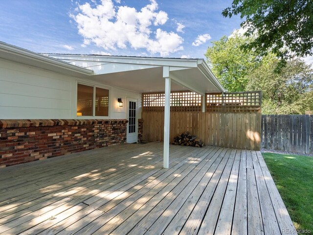 1067 E 15th Ave, Broomfield, CO 80020 - view of wooden terrace