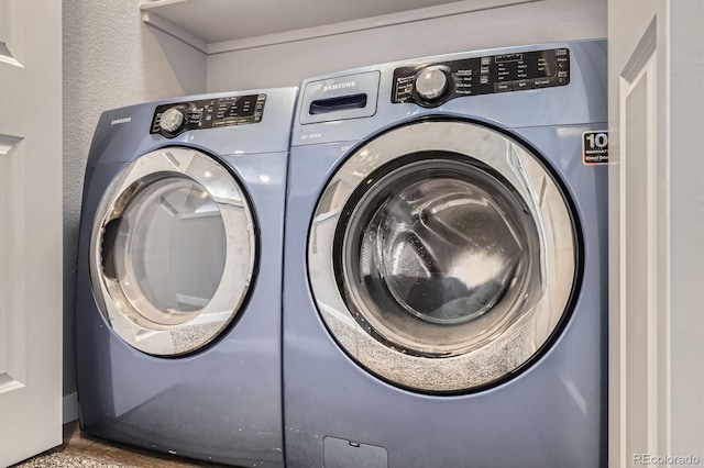 202 Ash St, Bennett, CO 80102 - laundry room with washing machine and clothes dryer
