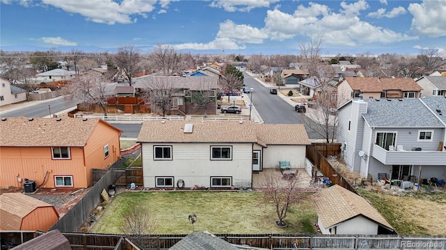 aerial view of residential area