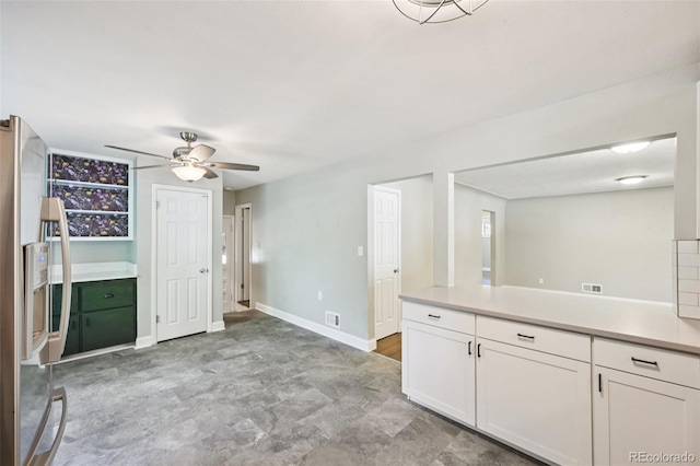 4560 S Fox St, Englewood, CO 80110 - bathroom featuring a ceiling fan and baseboards