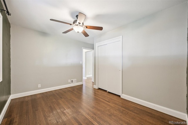 4560 S Fox St, Englewood, CO 80110 - spare room with wood finished floors and ceiling fan
