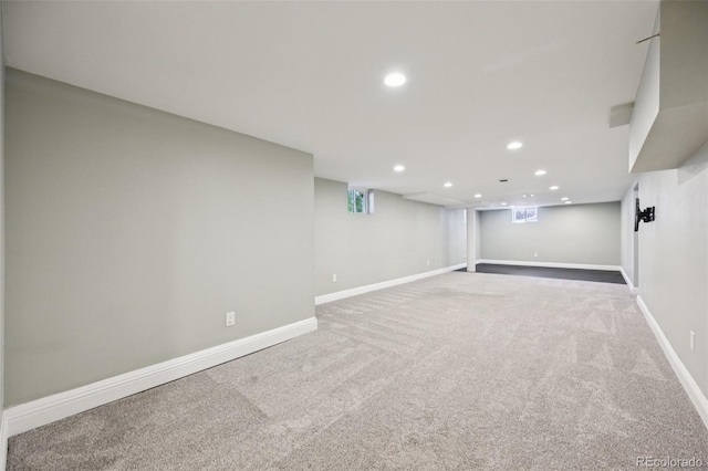4560 S Fox St, Englewood, CO 80110 - basement featuring recessed lighting and carpet