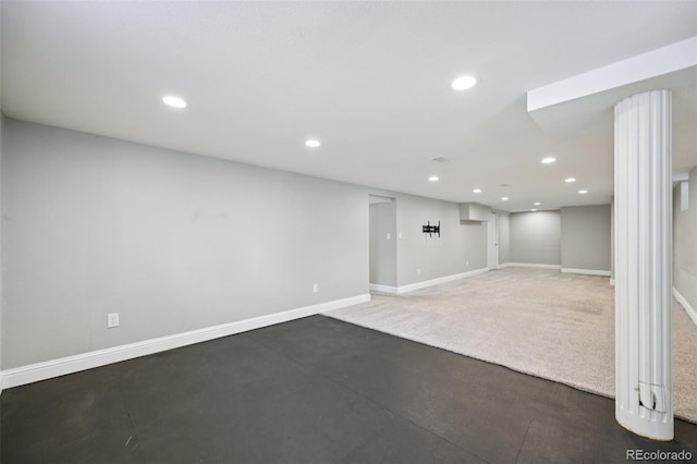 4560 S Fox St, Englewood, CO 80110 - finished below grade area featuring recessed lighting
