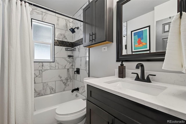 2050 S Wolff St, Denver, CO 80219 - bathroom with shower / bath combo with shower curtain and vanity
