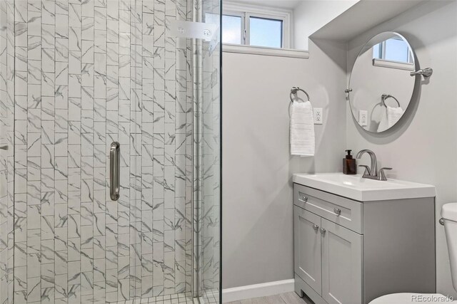 2050 S Wolff St, Denver, CO 80219 - full bath featuring a shower stall and vanity