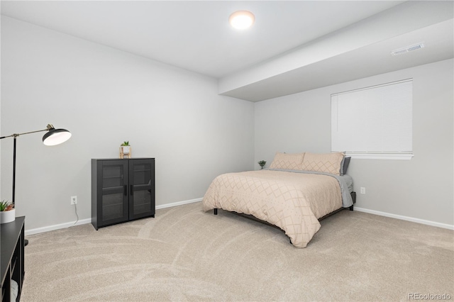 bedroom with carpet flooring