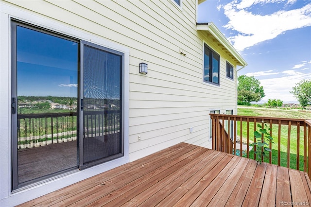 551 Snowy Owl Pl, Highlands Ranch, CO 80126 - wooden deck featuring a yard