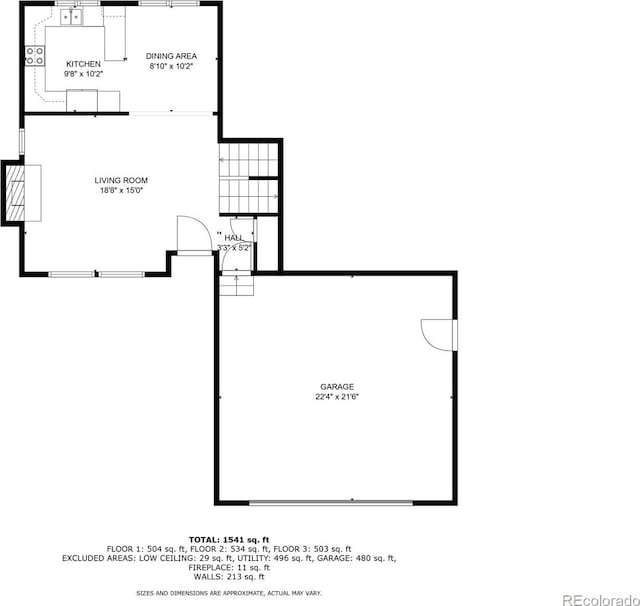 551 Snowy Owl Pl, Highlands Ranch, CO 80126 - view of floor plan / room layout