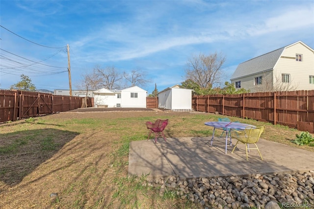 1130 Orchard St, Golden, CO 80401 - view of yard with a patio area, an outdoor structure, and a shed
