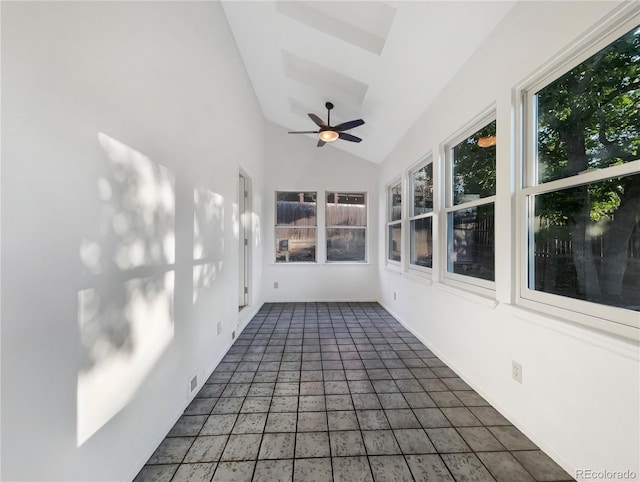12375 Ivy Pl, Brighton, CO 80602 - unfurnished sunroom featuring lofted ceiling and tile patterned floors