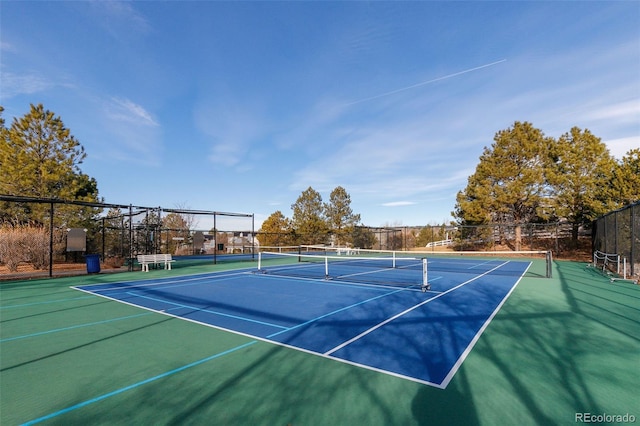 view of sport court featuring basketball court