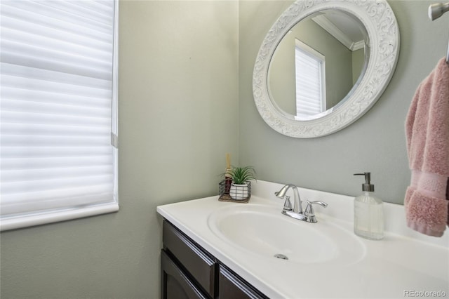bathroom featuring vanity