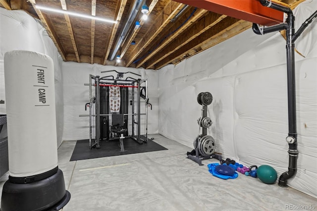 view of workout room