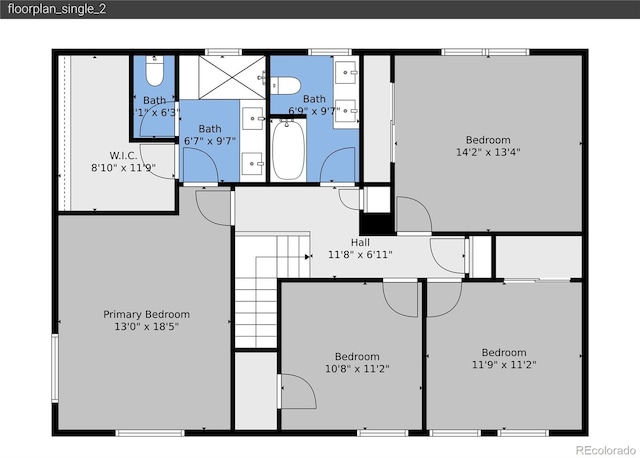 6716 W Rowland Ave, Littleton, CO 80128 - home floor plan