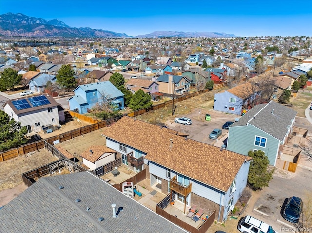 4310 Loomis Ave, Colorado Springs, CO 80906 - aerial view featuring a residential view and a mountain view