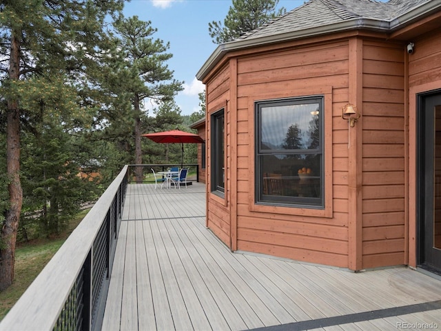 28465 Cragmont Dr, Evergreen, CO 80439 - deck with outdoor dining space