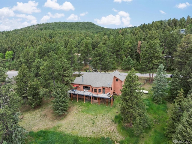 28465 Cragmont Dr, Evergreen, CO 80439 - aerial view of property and surrounding area with a forest