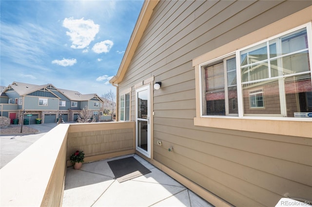 5732 S Addison Way # E, Aurora, CO 80016 - view of patio / terrace featuring a residential view and a balcony