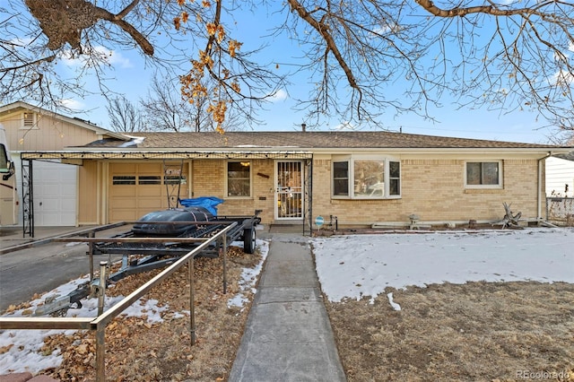 ranch-style house with a garage