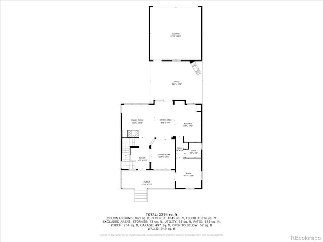 2821 Fulton St, Denver, CO 80238 - view of property floor plan