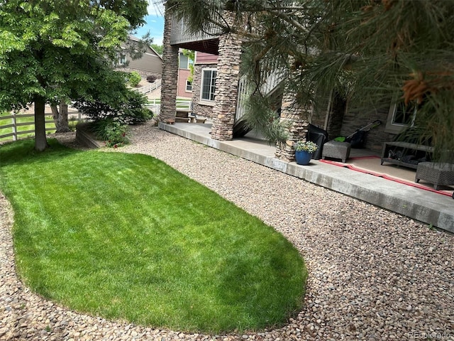 5810 Moss Ct, Golden, CO 80403 - view of yard featuring a patio area