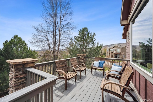5810 Moss Ct, Golden, CO 80403 - view of wooden terrace