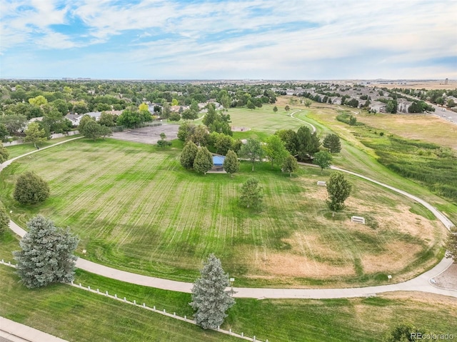 aerial view featuring a rural view