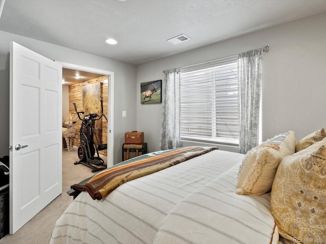 10273 Salida St, Commerce City, CO 80022 - bedroom featuring visible vents, recessed lighting, and light colored carpet