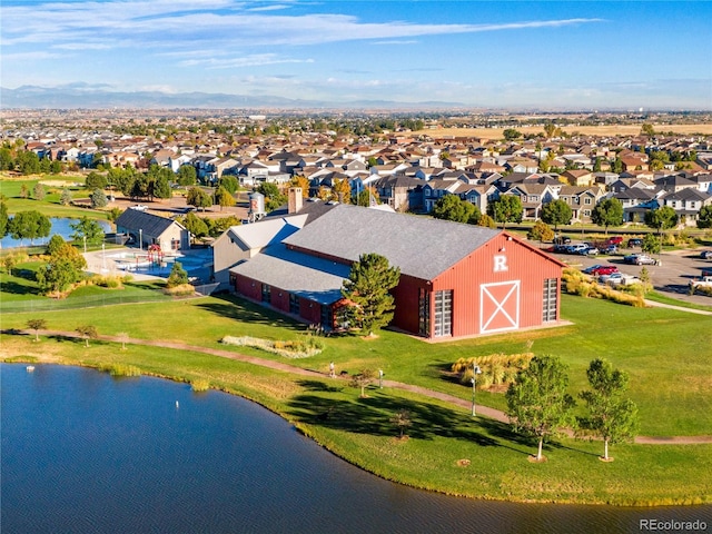 10273 Salida St, Commerce City, CO 80022 - birds eye view of property with a water view and a residential view
