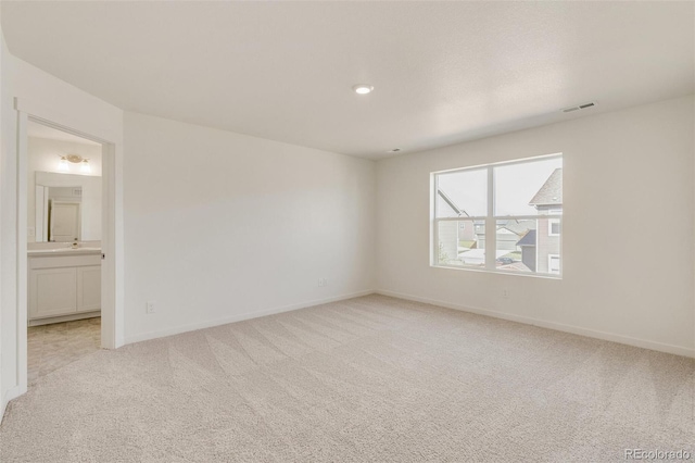 view of carpeted empty room