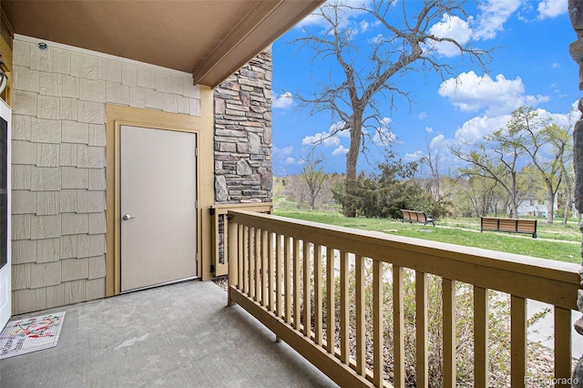 view of balcony